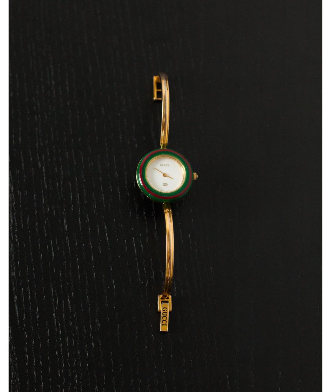 GUCCI Золотые часы, фото 4