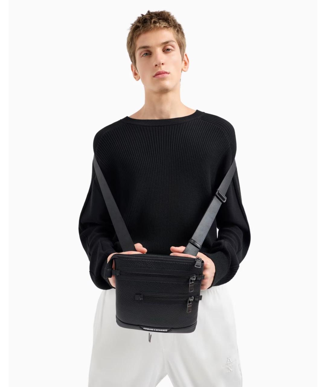 ARMANI EXCHANGE Черная сумка на плечо, фото 5