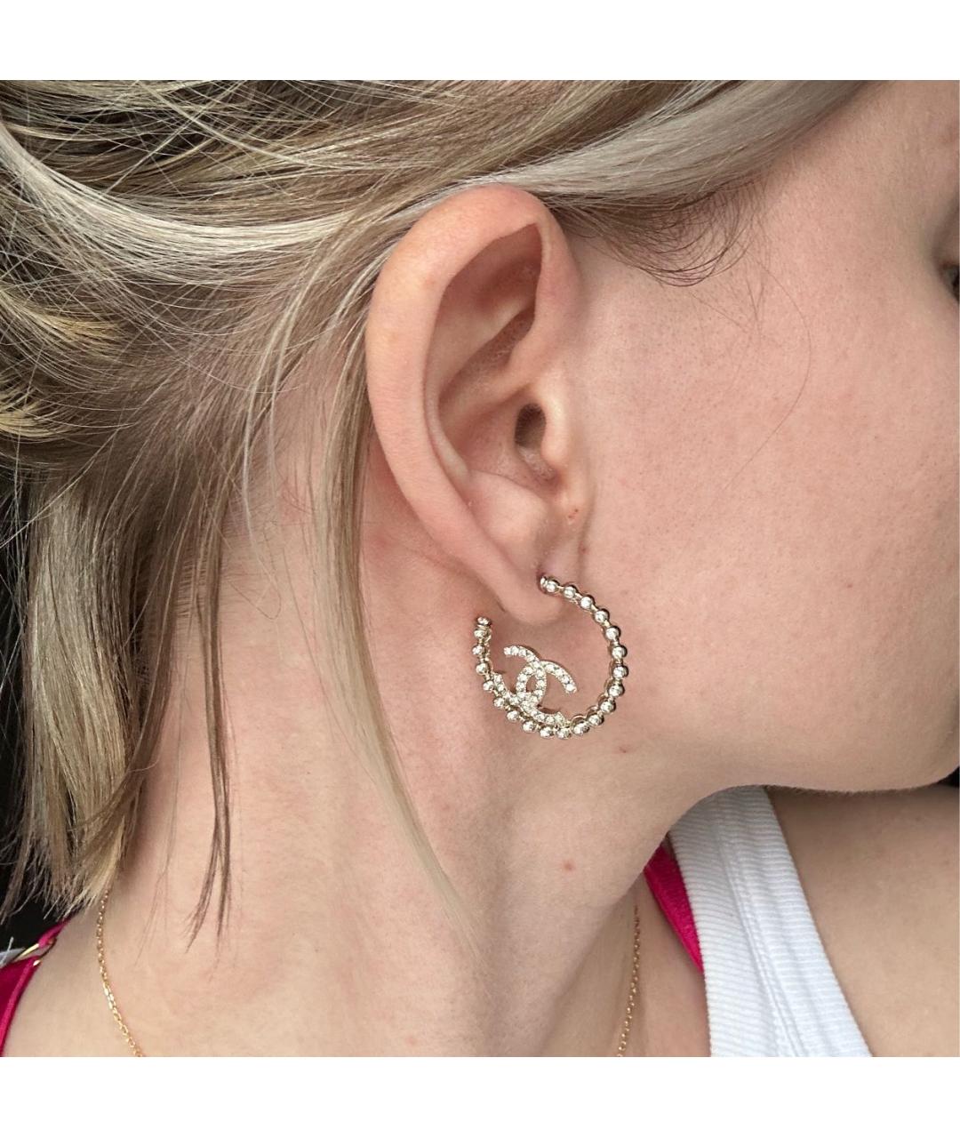 CHANEL Металлические серьги, фото 6