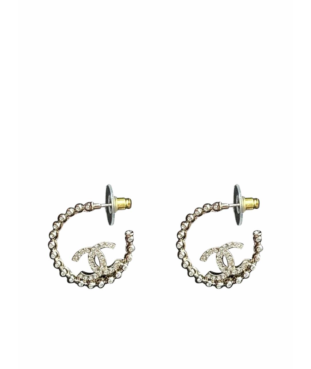 CHANEL Металлические серьги, фото 1