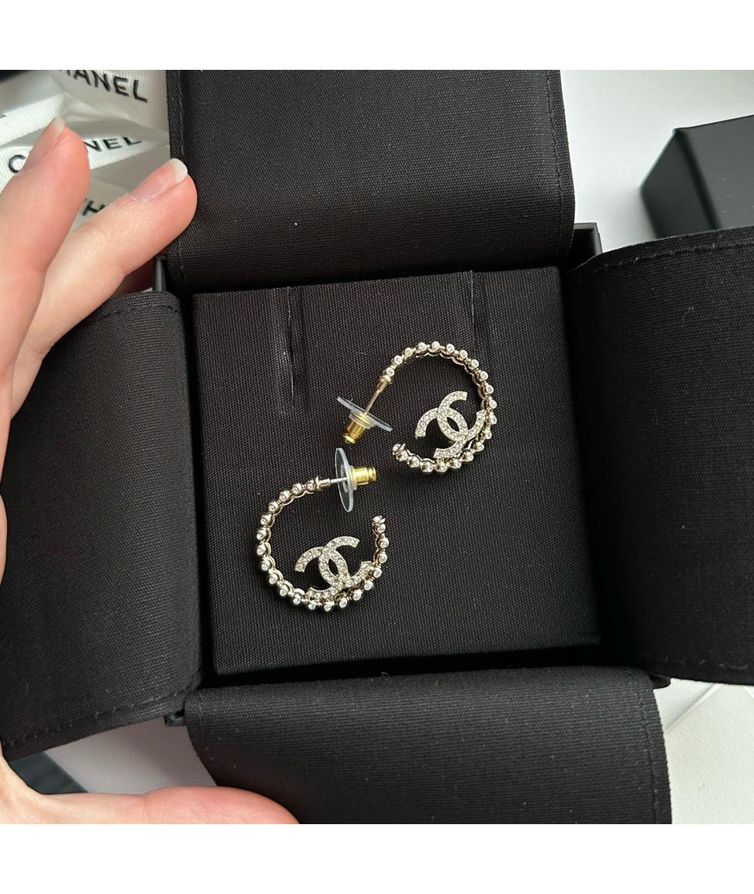 CHANEL Металлические серьги, фото 7