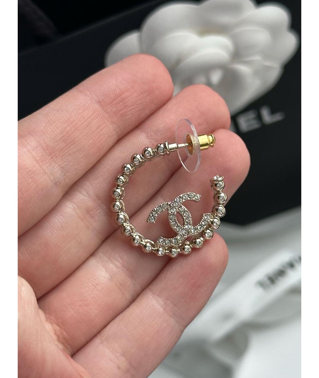 CHANEL Металлические серьги, фото 2