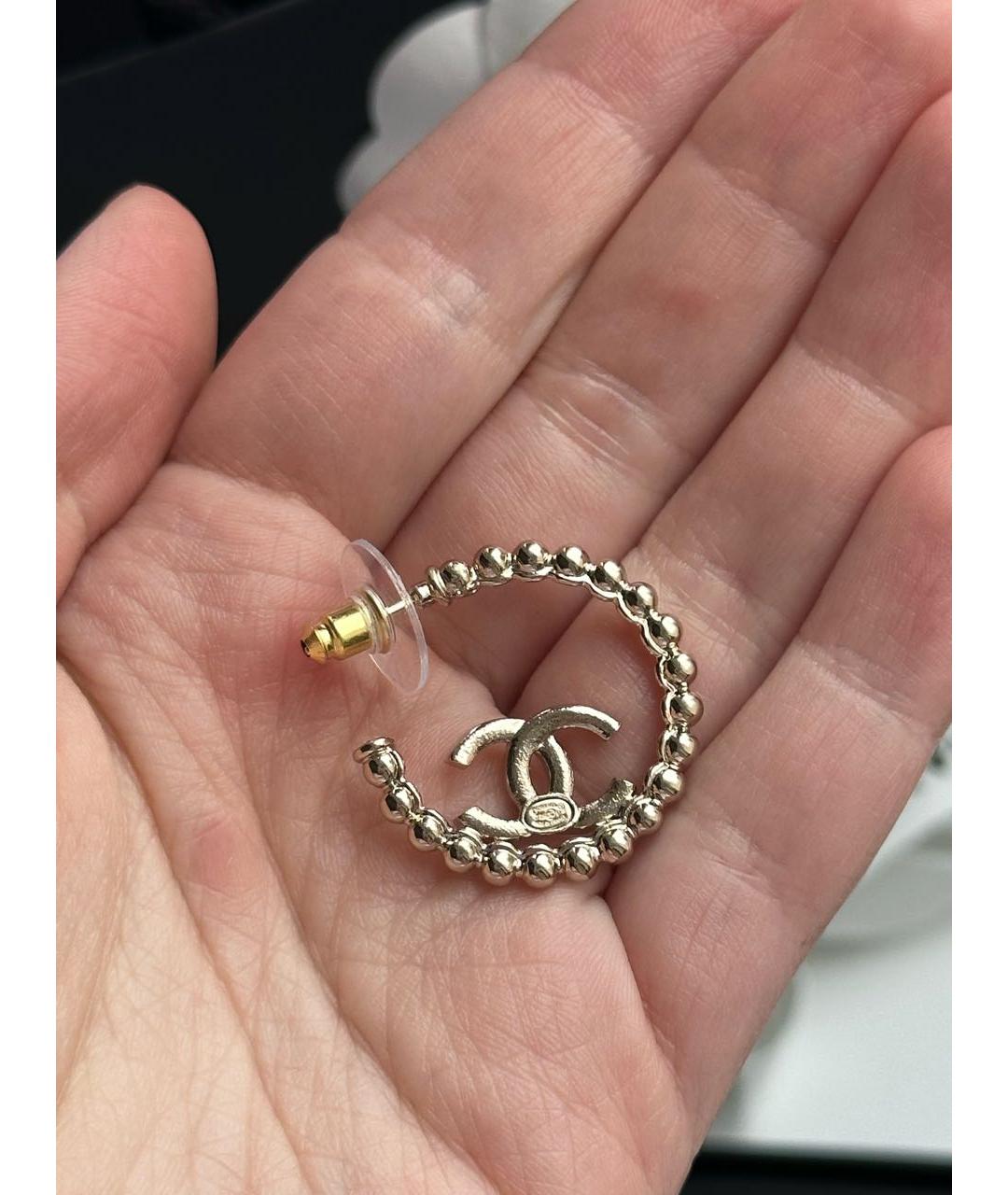 CHANEL Металлические серьги, фото 3