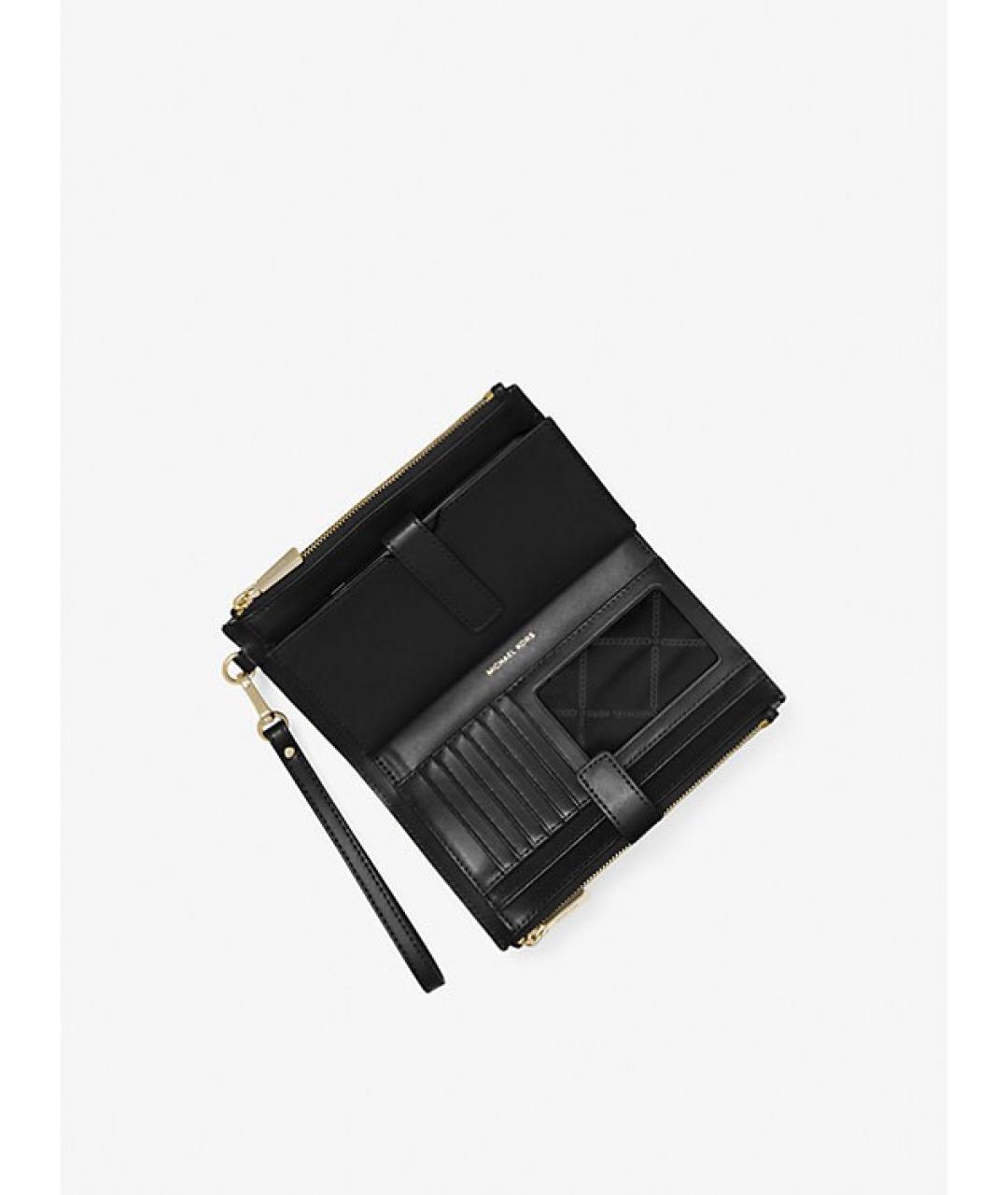 MICHAEL KORS Черный кожаный кошелек, фото 2