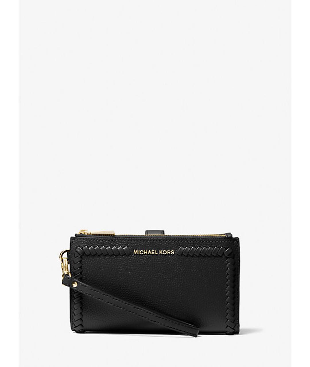 MICHAEL KORS Черный кожаный кошелек, фото 8
