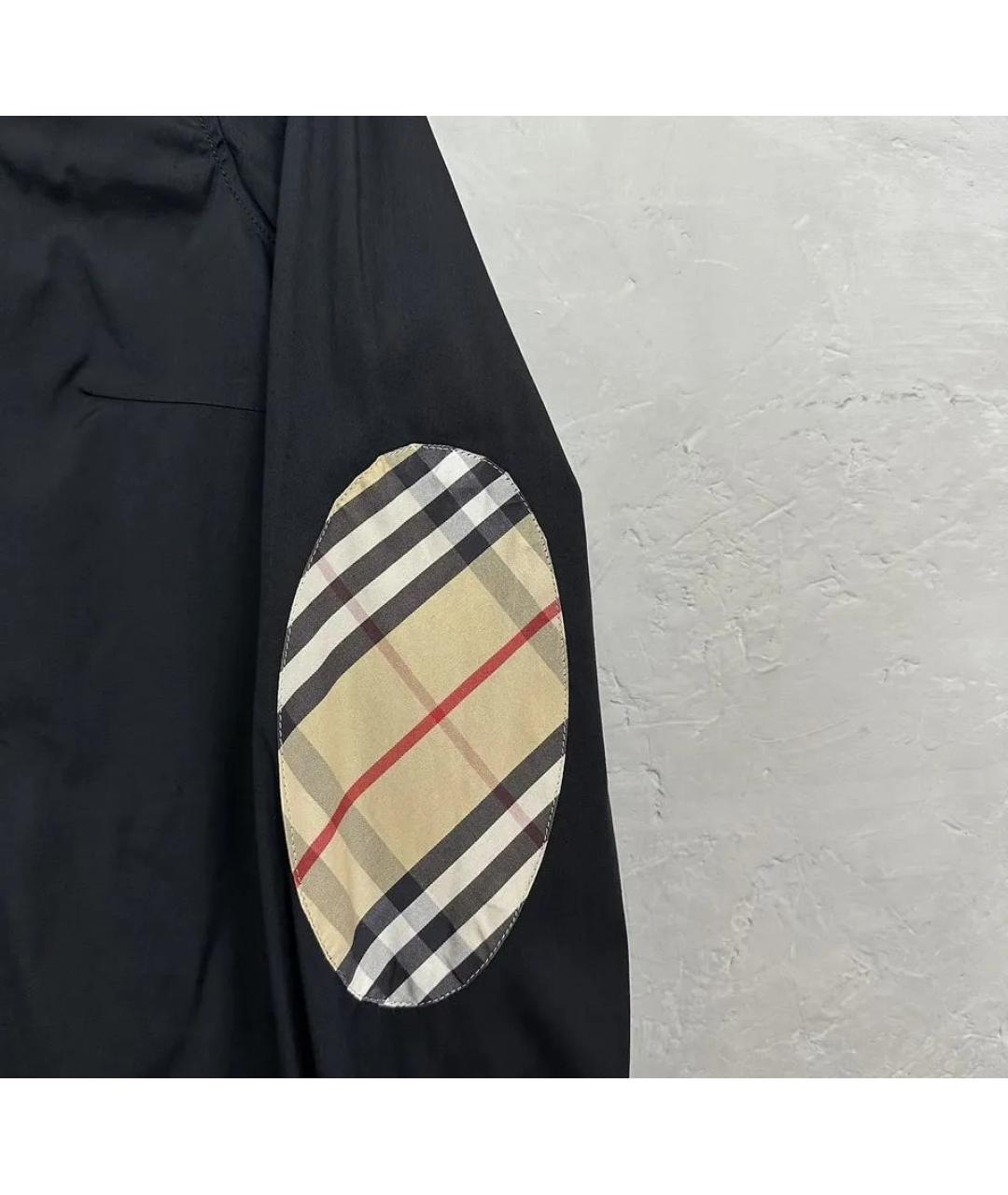 BURBERRY Черная синтетическая рубашка, фото 3