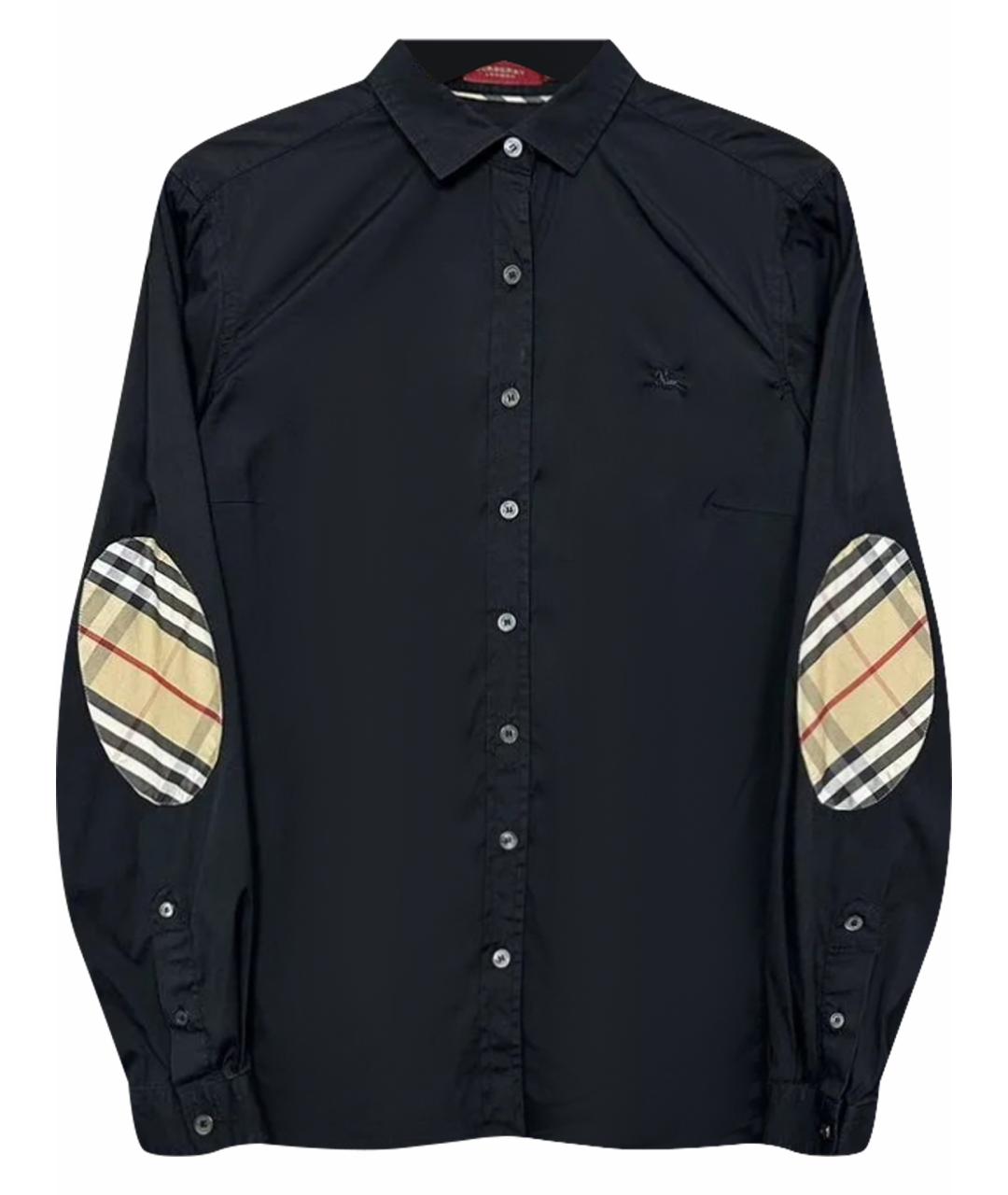 BURBERRY Черная синтетическая рубашка, фото 1