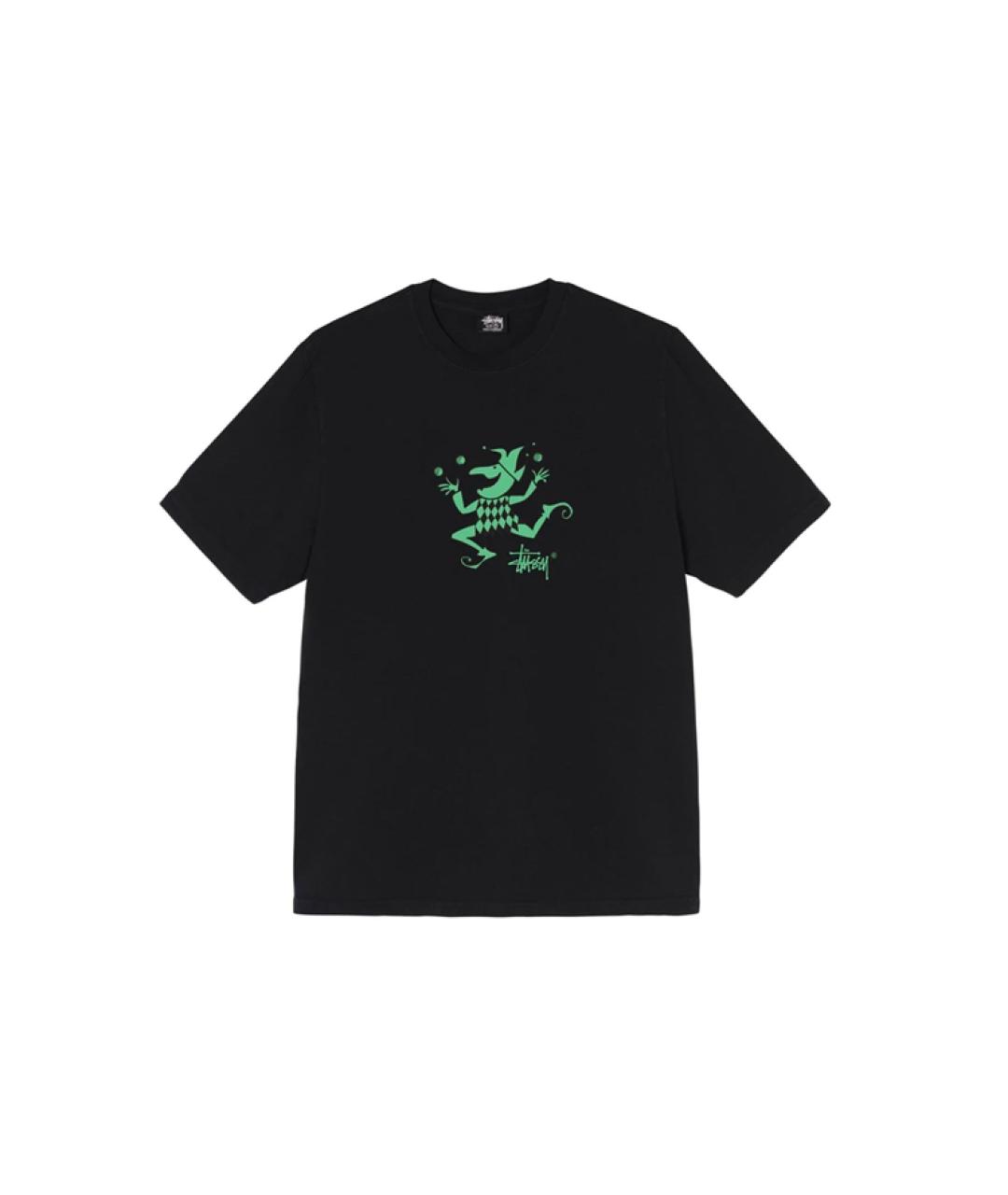 STUSSY Черная футболка, фото 1