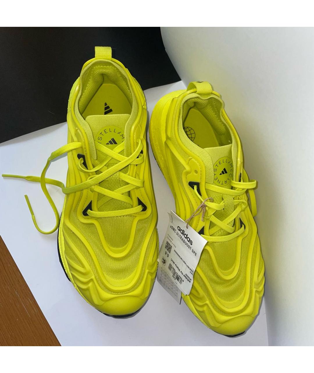 ADIDAS BY STELLA MCCARTNEY Желтые синтетические кроссовки, фото 2