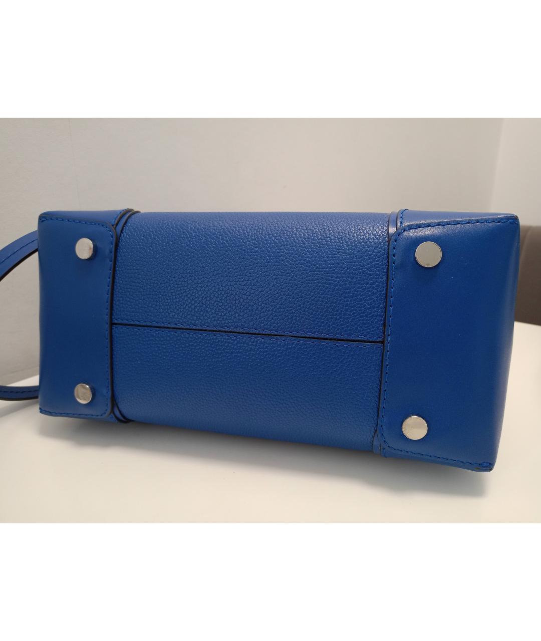 MICHAEL KORS Синяя кожаная сумка тоут, фото 3