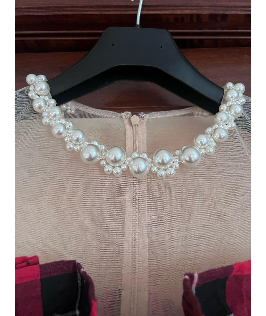 ROCHAS Красное хлопковое коктейльное платье, фото 4
