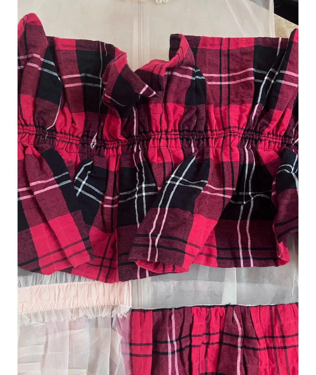 ROCHAS Красное хлопковое коктейльное платье, фото 6