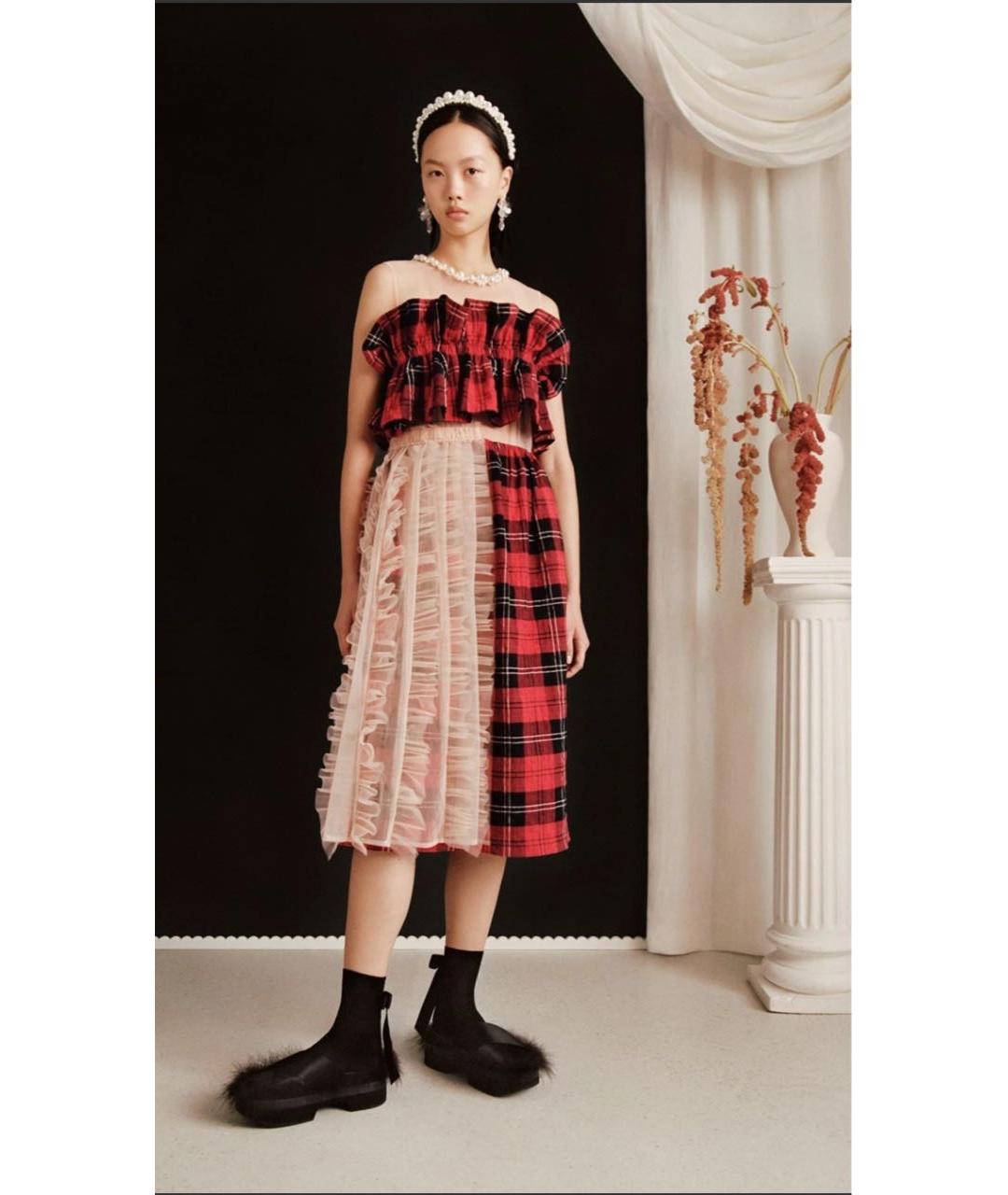 ROCHAS Красное хлопковое коктейльное платье, фото 7