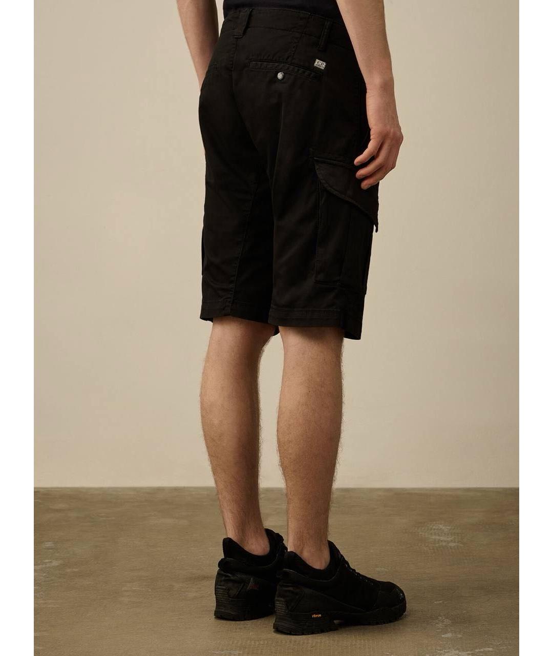 CP COMPANY Черные хлопковые шорты, фото 2