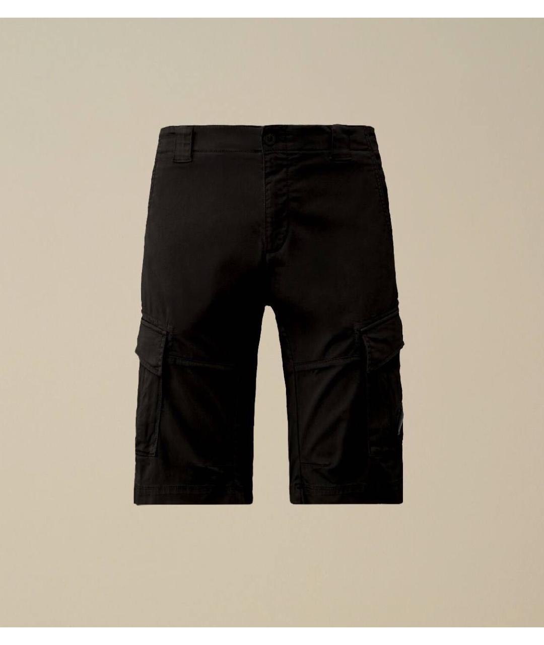 CP COMPANY Черные хлопковые шорты, фото 7