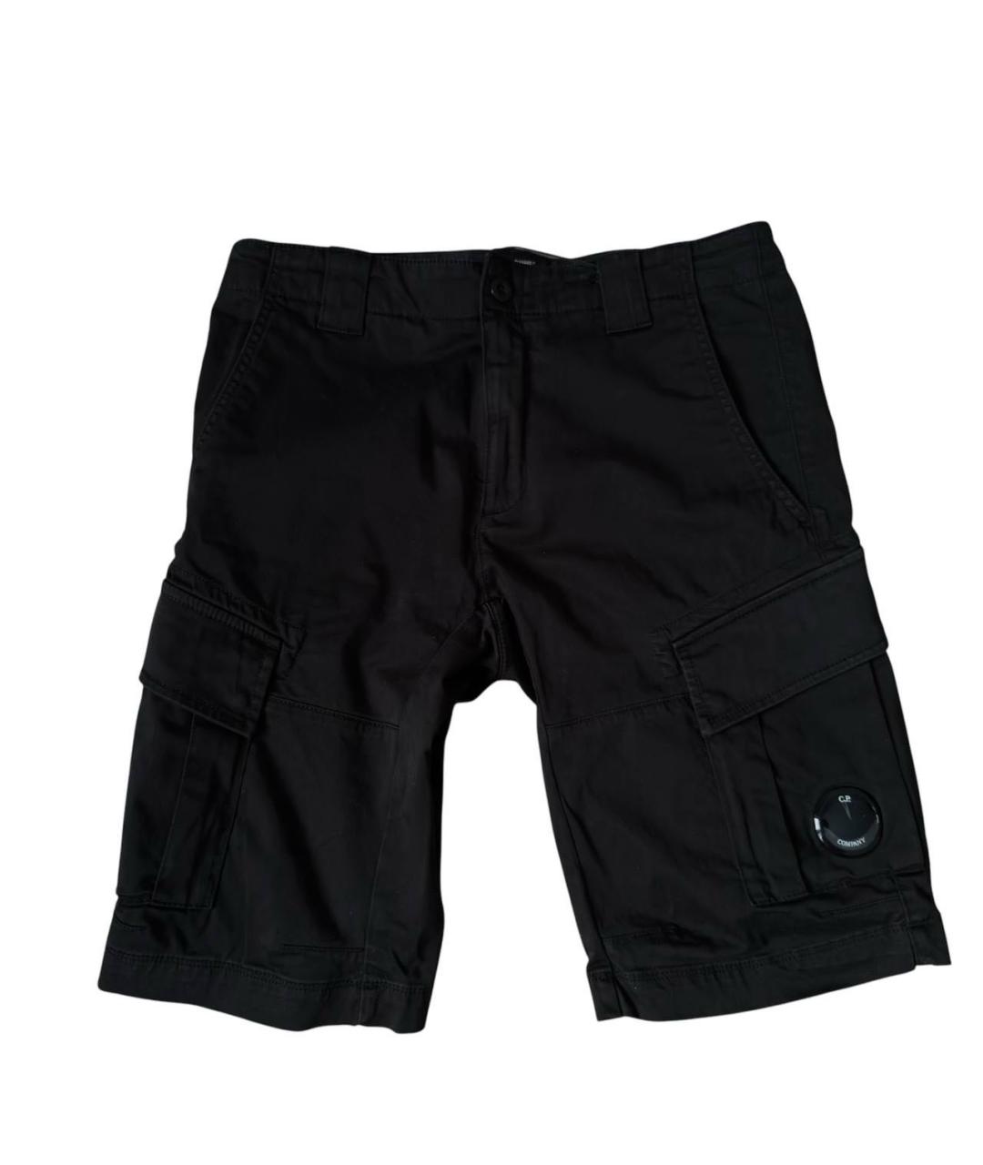 CP COMPANY Черные хлопковые шорты, фото 6