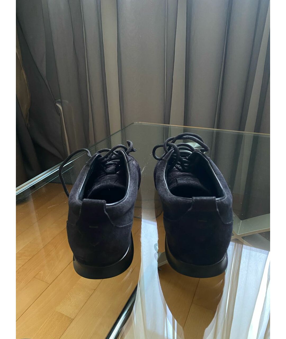 LOUIS VUITTON PRE-OWNED Черные замшевые кроссовки, фото 4