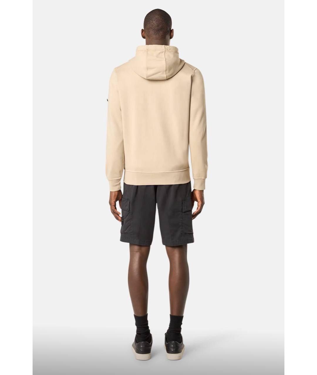 STONE ISLAND Черные хлопковые шорты, фото 5