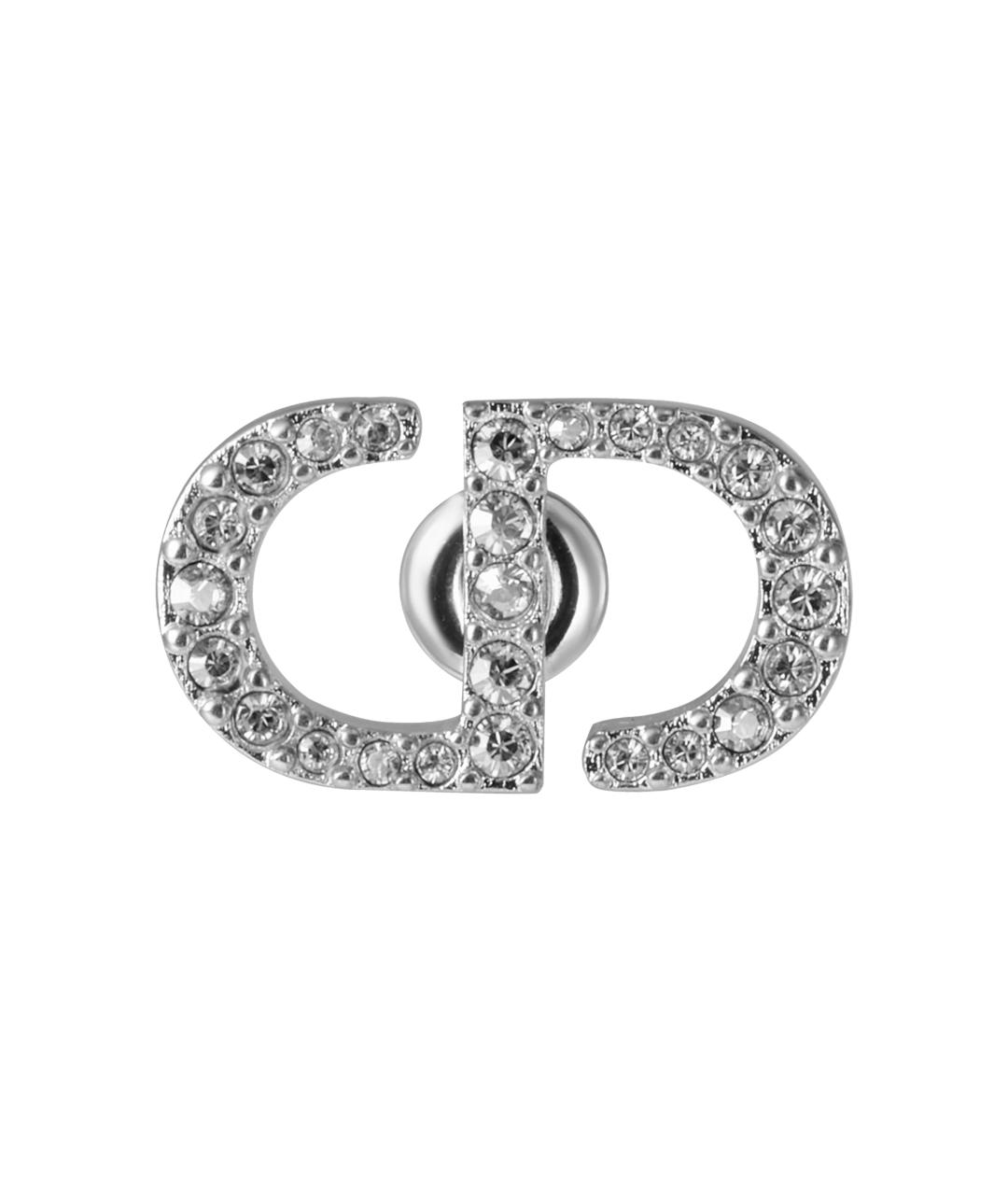 CHRISTIAN DIOR Серебряные металлические серьги, фото 2