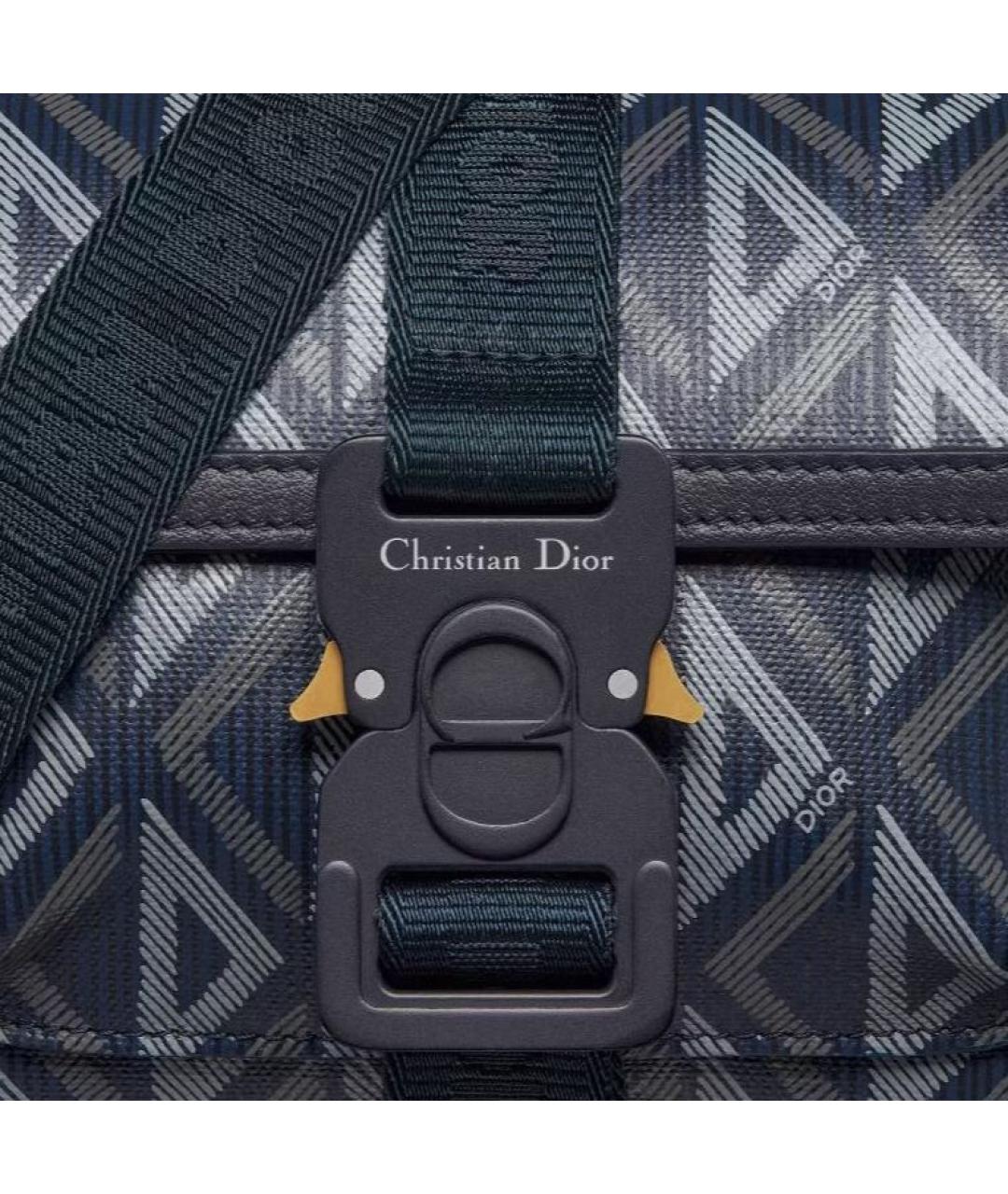 CHRISTIAN DIOR Темно-синяя канва сумка на плечо, фото 6