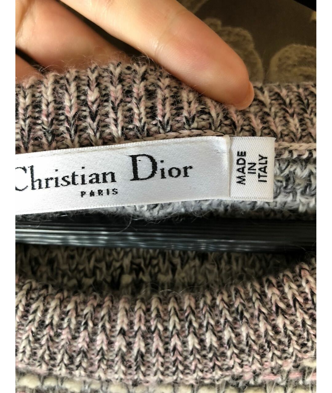CHRISTIAN DIOR PRE-OWNED Серое шерстяное повседневное платье, фото 5