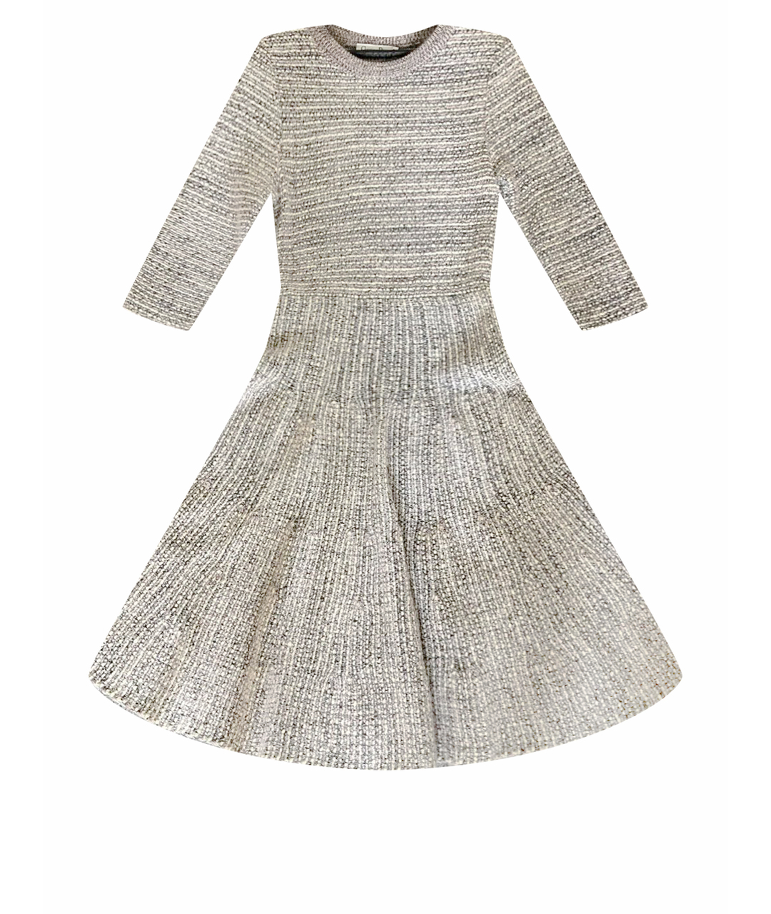 CHRISTIAN DIOR PRE-OWNED Серое шерстяное повседневное платье, фото 1