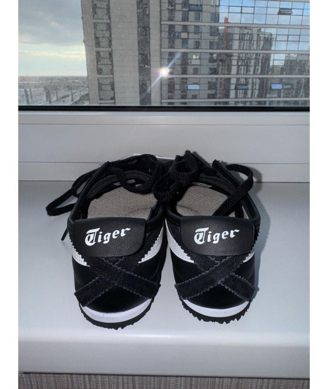 ONITSUKA TIGER Черные кожаные кроссовки, фото 4