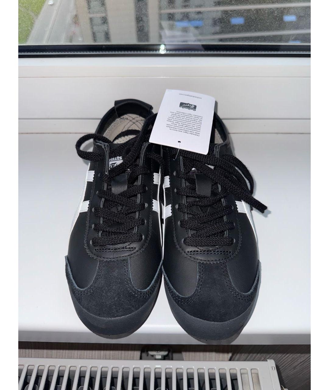ONITSUKA TIGER Черные кожаные кроссовки, фото 2