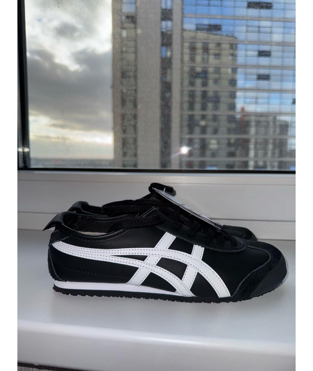 ONITSUKA TIGER Черные кожаные кроссовки, фото 9