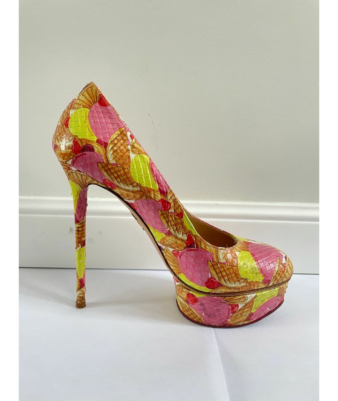 CHARLOTTE OLYMPIA Мульти туфли из экзотической кожи, фото 9