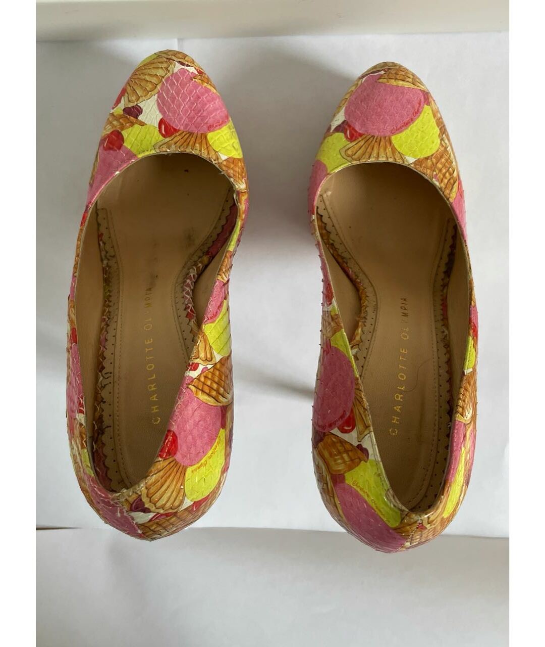 CHARLOTTE OLYMPIA Мульти туфли из экзотической кожи, фото 3