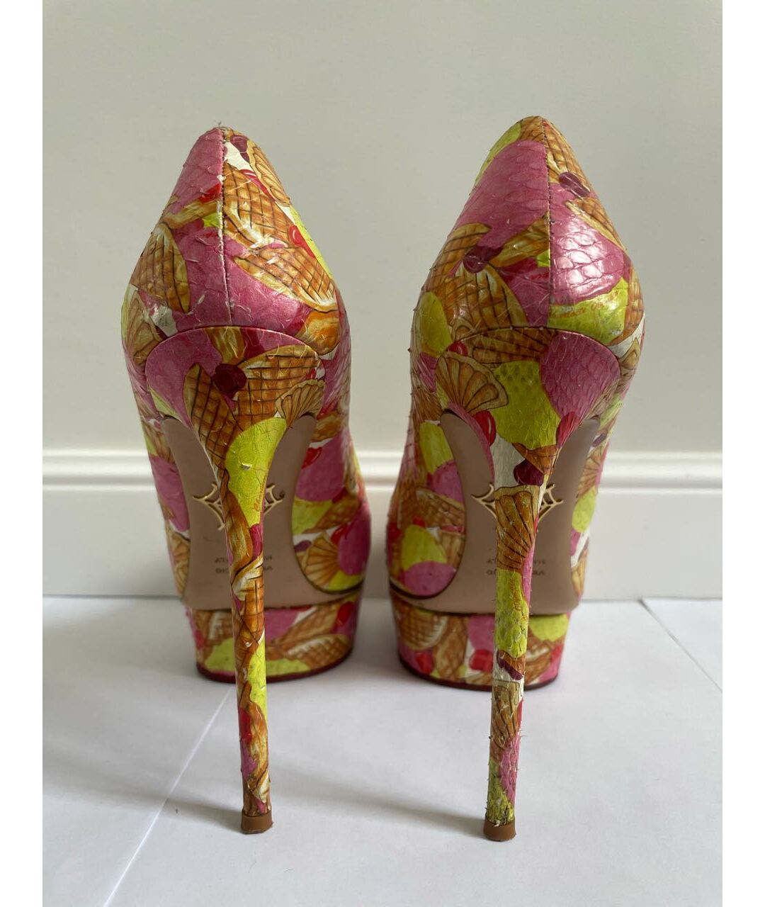 CHARLOTTE OLYMPIA Мульти туфли из экзотической кожи, фото 4