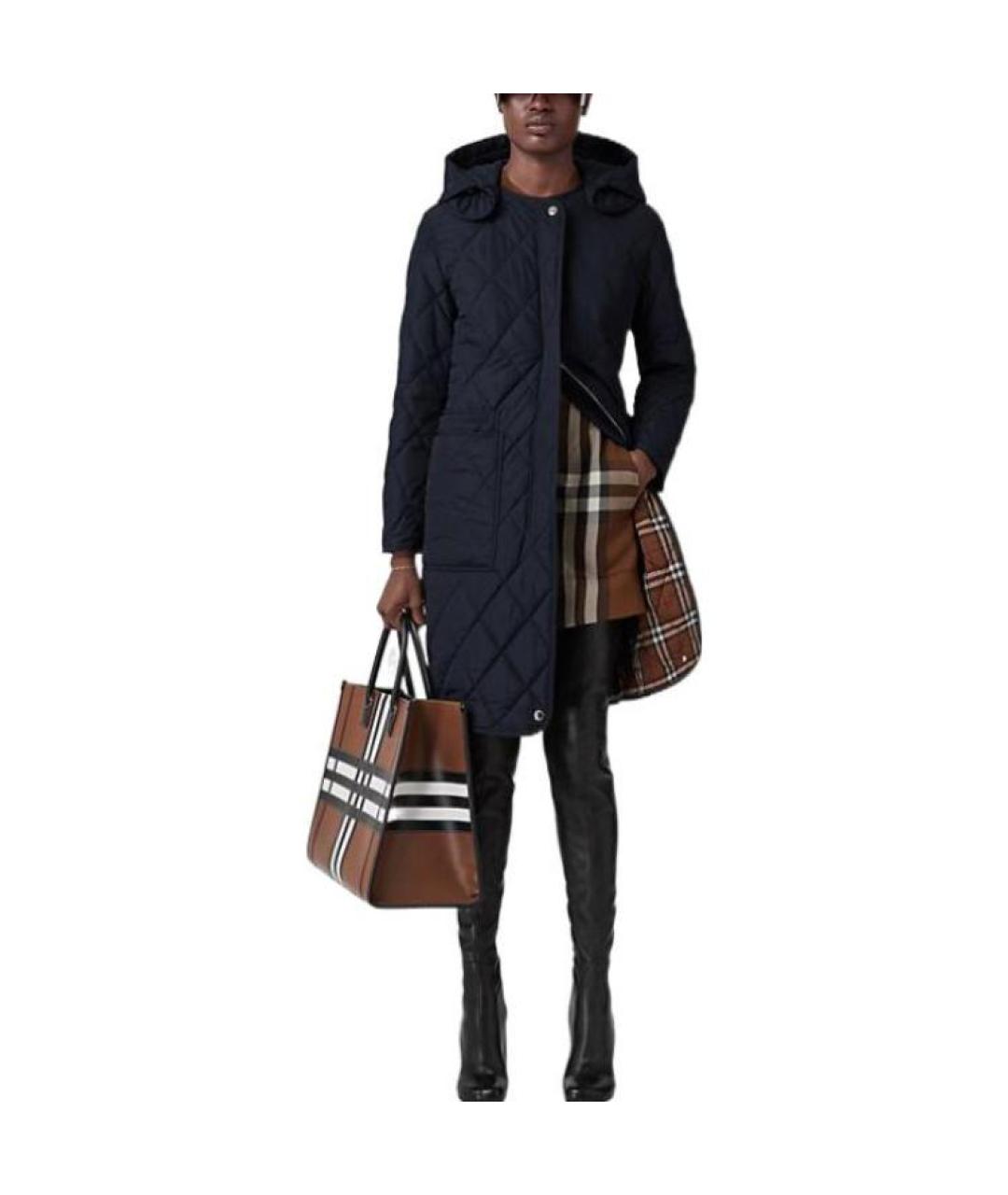 BURBERRY Темно-синее пальто, фото 2
