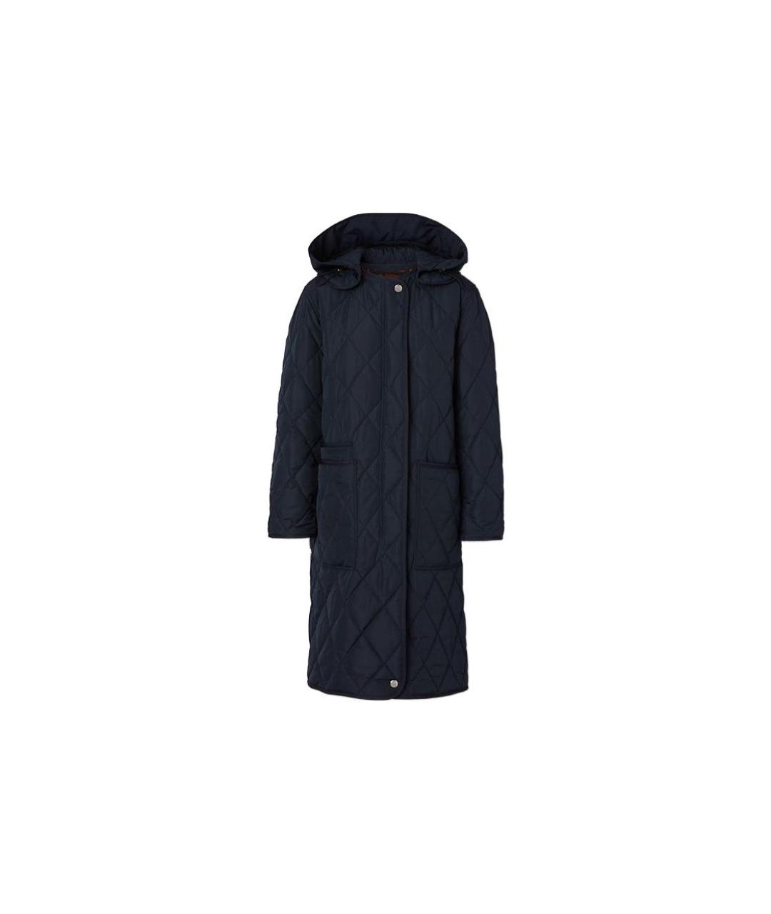 BURBERRY Темно-синее пальто, фото 1