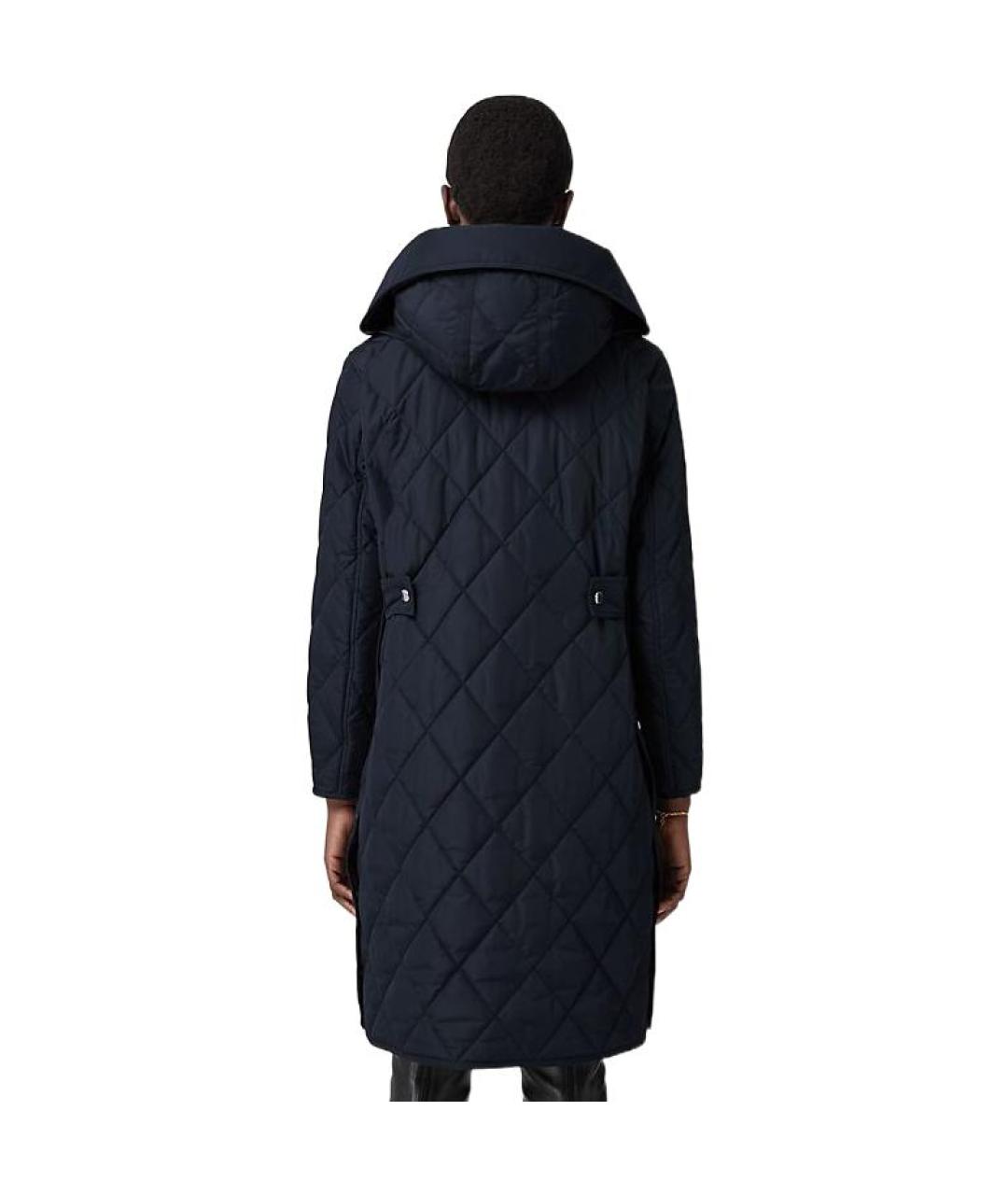 BURBERRY Темно-синее пальто, фото 3