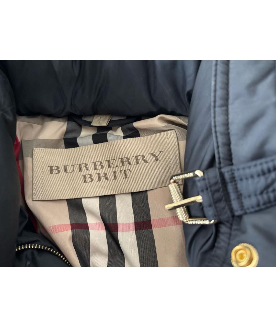 BURBERRY Темно-синий пуховик, фото 5