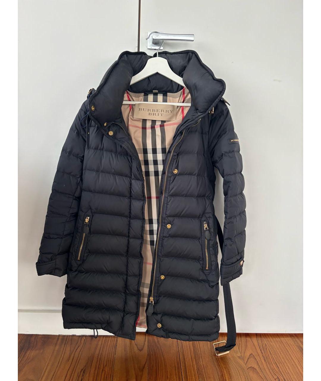 BURBERRY Темно-синий пуховик, фото 4