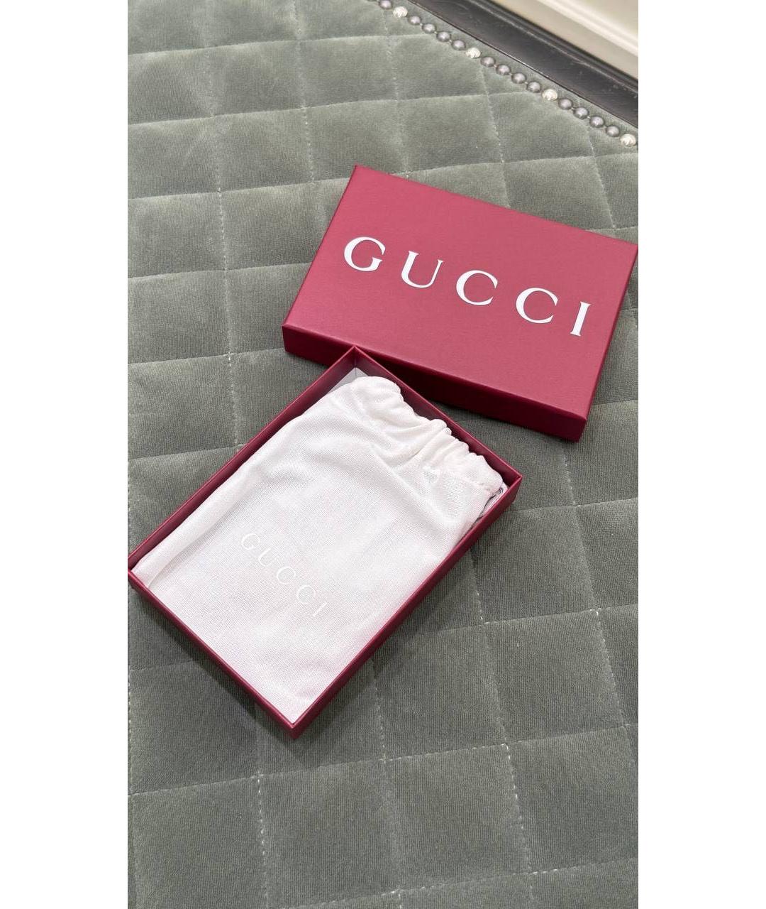 GUCCI Коричневый кожаный кардхолдер, фото 4