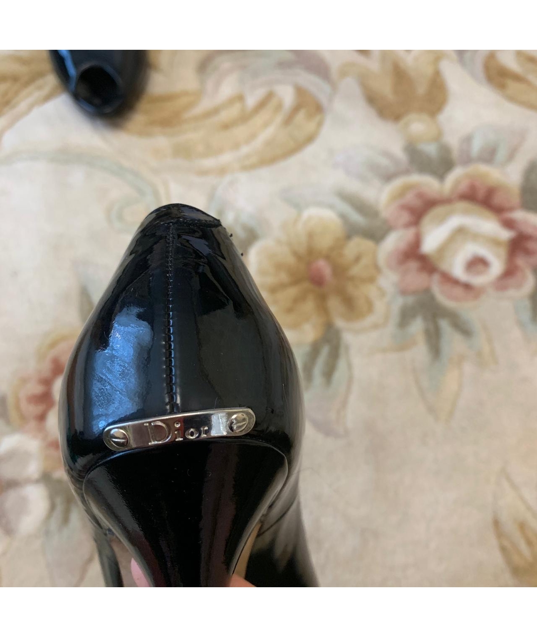 CHRISTIAN DIOR PRE-OWNED Черные туфли из лакированной кожи, фото 4