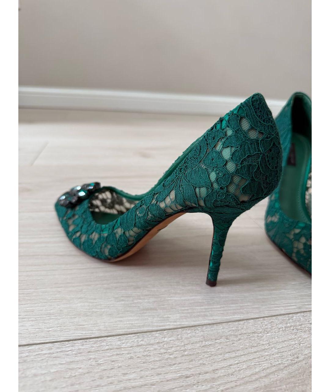 DOLCE&GABBANA Зеленые туфли, фото 2