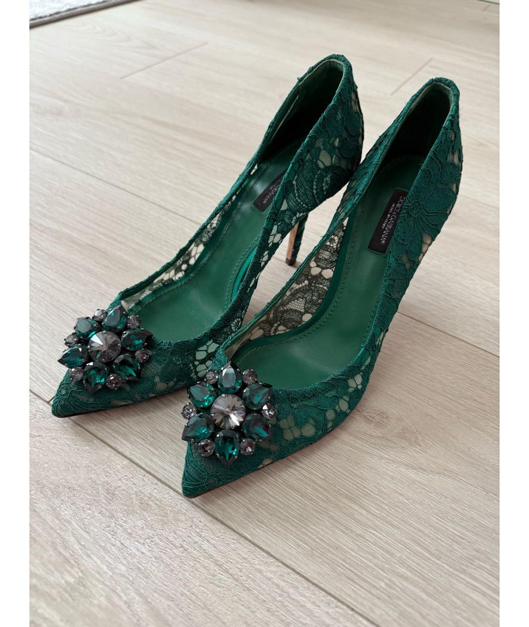 DOLCE&GABBANA Зеленые туфли, фото 3