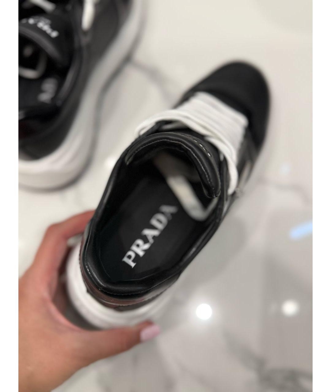 PRADA Черные кроссовки, фото 7