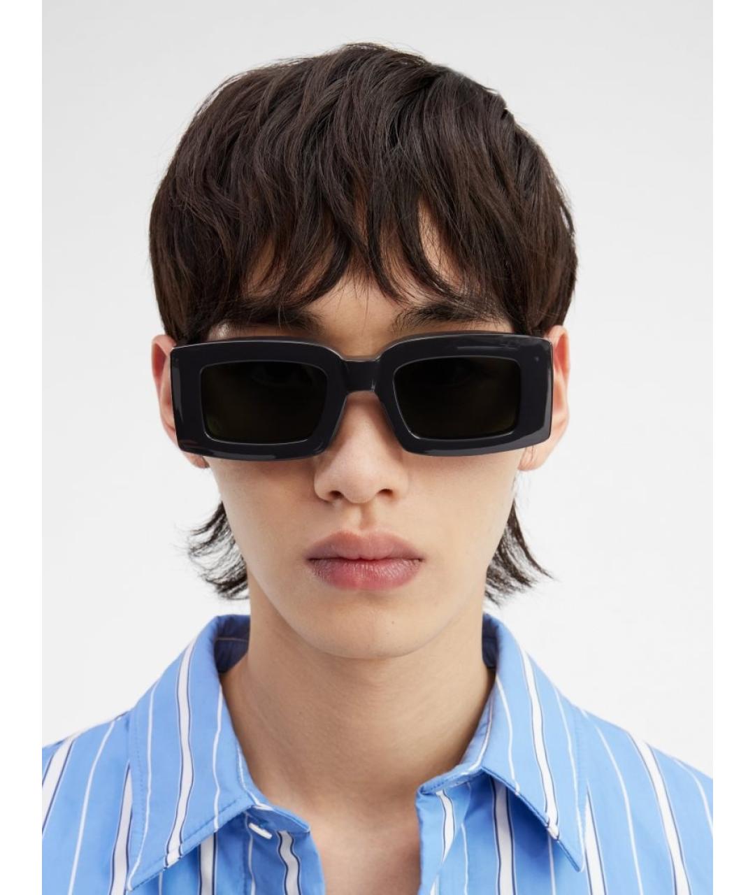 JACQUEMUS Черные пластиковые солнцезащитные очки, фото 6