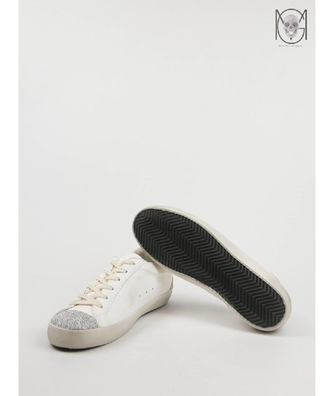 GOLDEN GOOSE DELUXE BRAND Белые кожаные кеды, фото 5