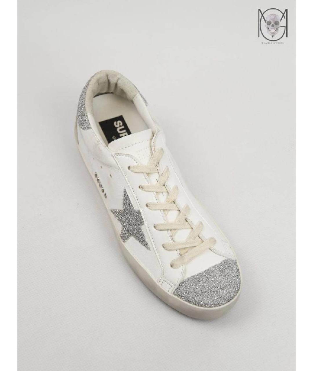 GOLDEN GOOSE DELUXE BRAND Белые кожаные кеды, фото 7