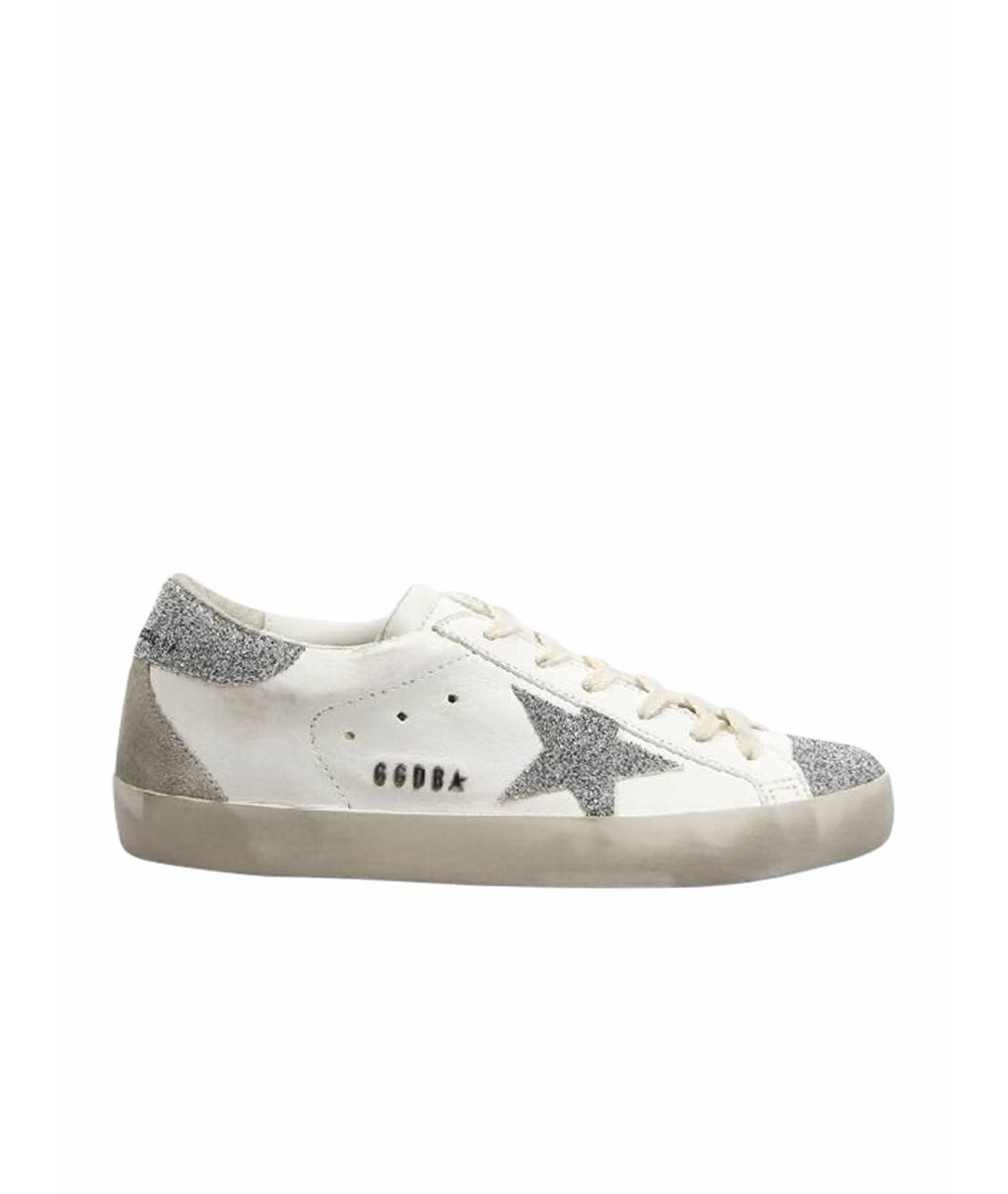 GOLDEN GOOSE DELUXE BRAND Белые кожаные кеды, фото 1