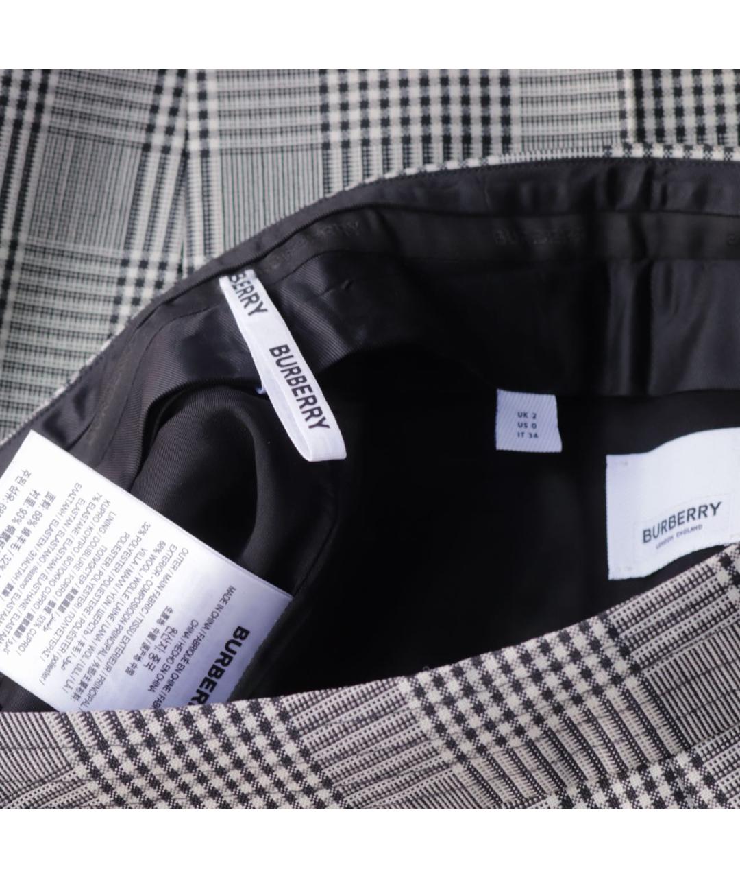 BURBERRY Шерстяные прямые брюки, фото 3