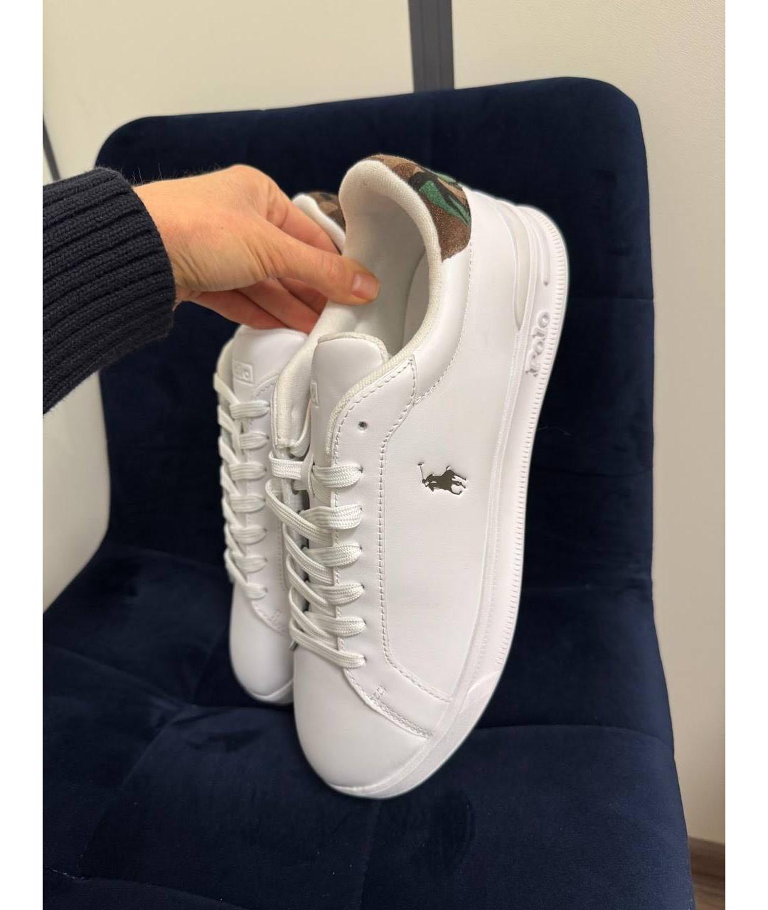 POLO RALPH LAUREN Кожаные низкие кроссовки / кеды, фото 4