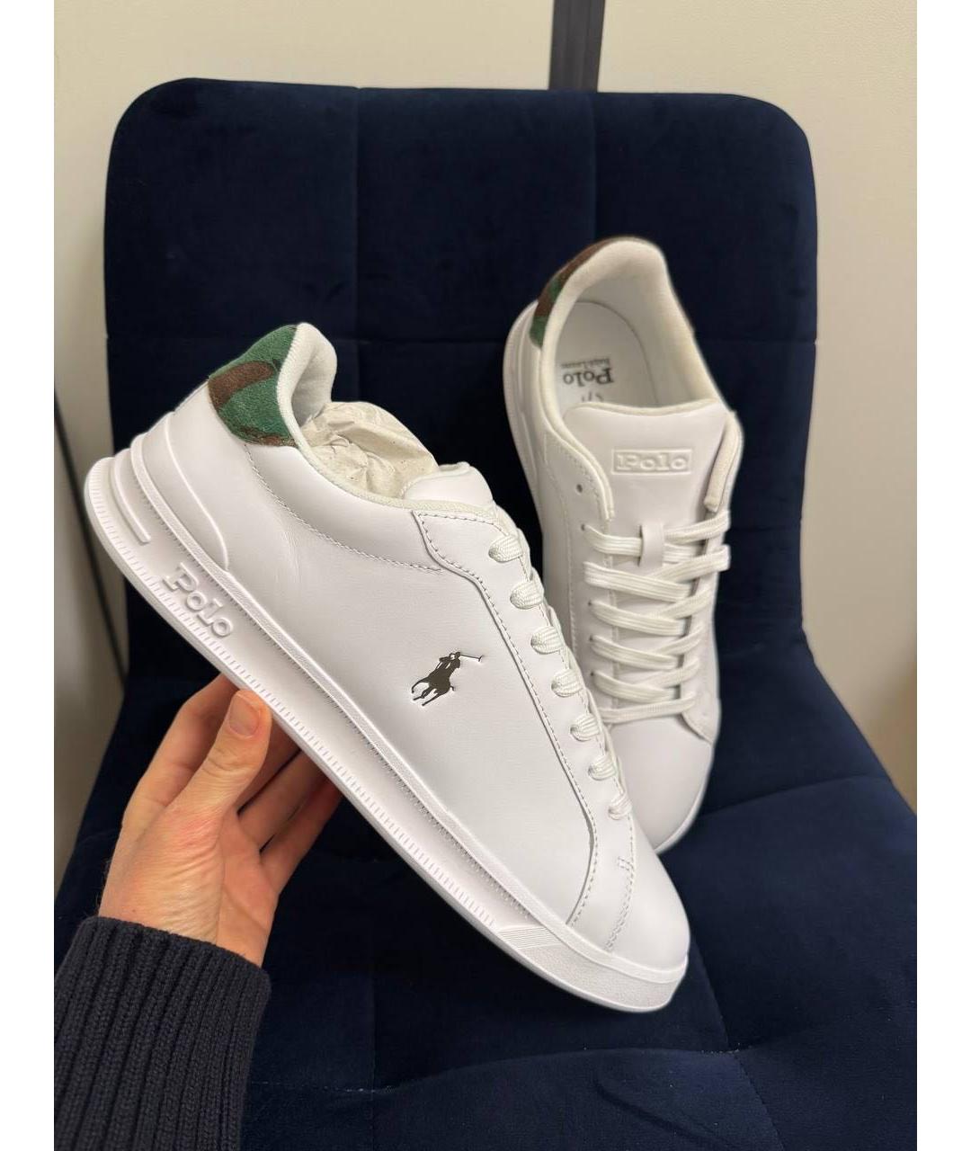 POLO RALPH LAUREN Кожаные низкие кроссовки / кеды, фото 2