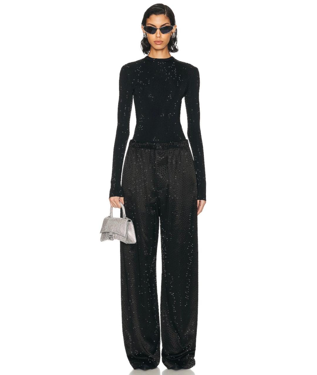 BALENCIAGA Черные прямые брюки, фото 2